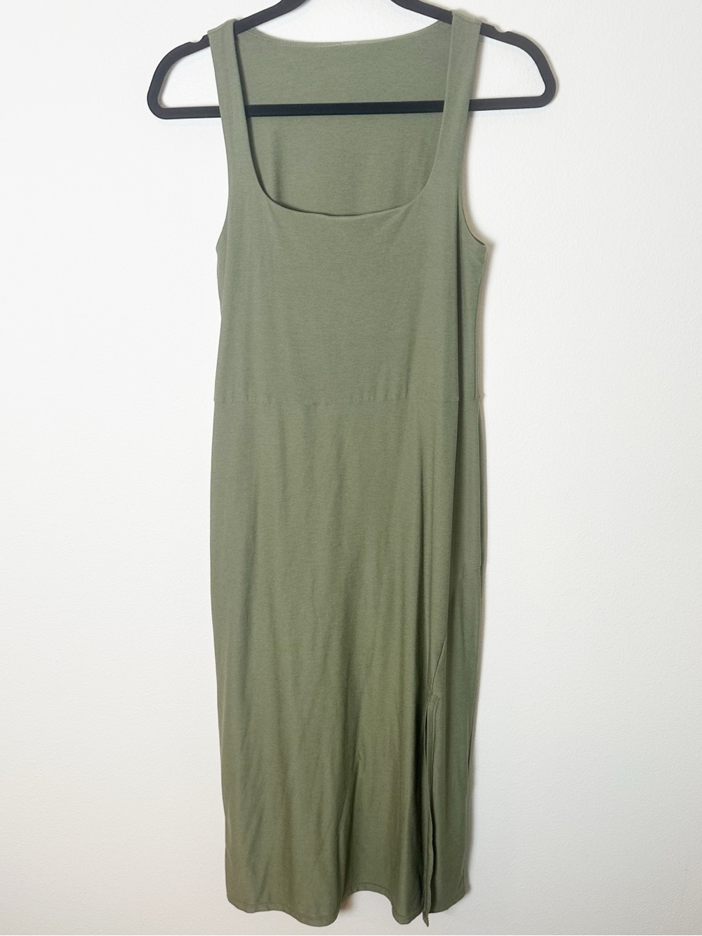 Beyond Yoga Featherweight Getaway Midi Dress Moss Green Small